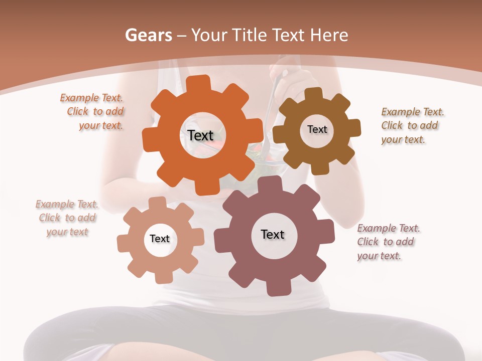 Beautiful Portrait Caucasian PowerPoint Template