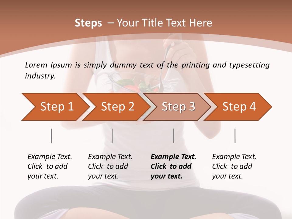 Beautiful Portrait Caucasian PowerPoint Template