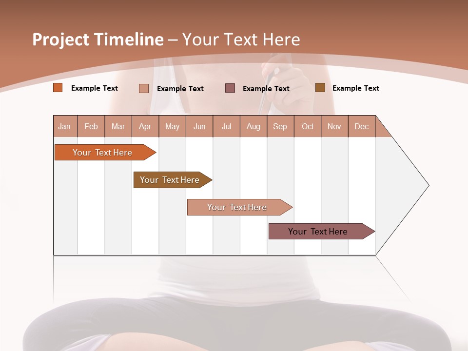Beautiful Portrait Caucasian PowerPoint Template