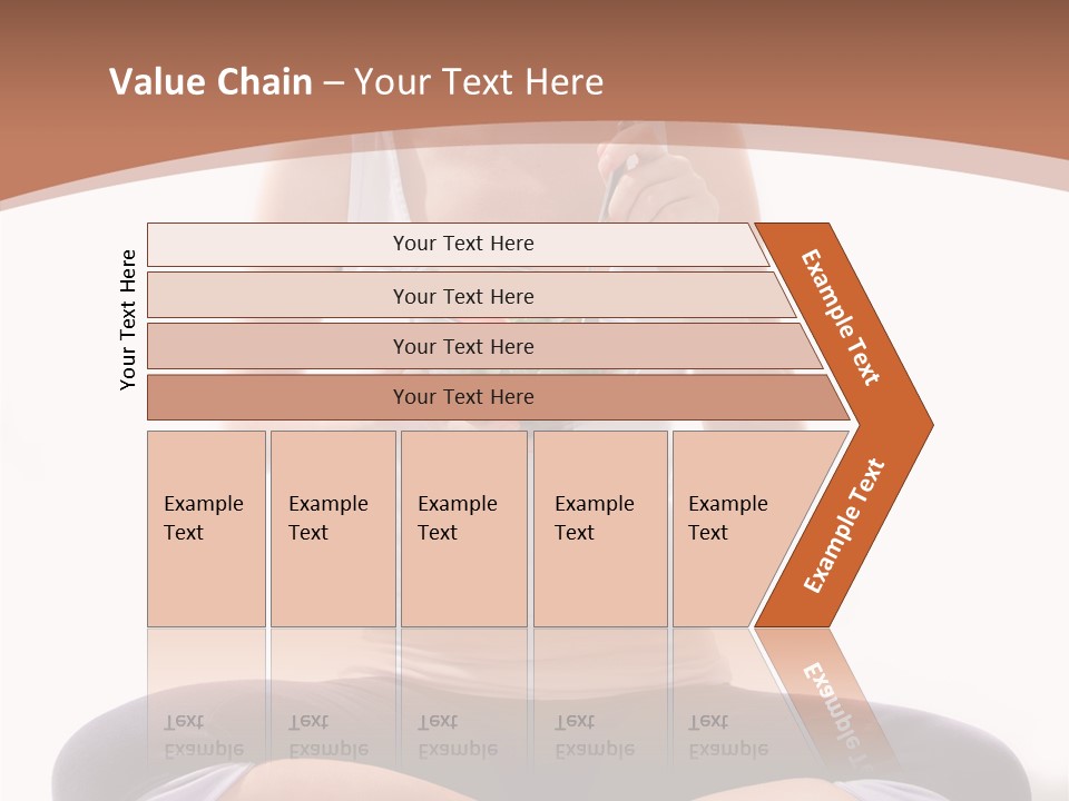 Beautiful Portrait Caucasian PowerPoint Template