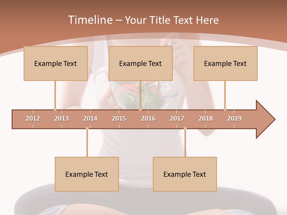 Beautiful Portrait Caucasian PowerPoint Template