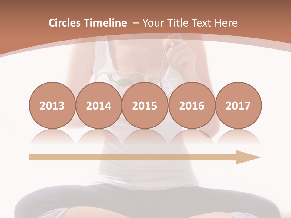 Beautiful Portrait Caucasian PowerPoint Template