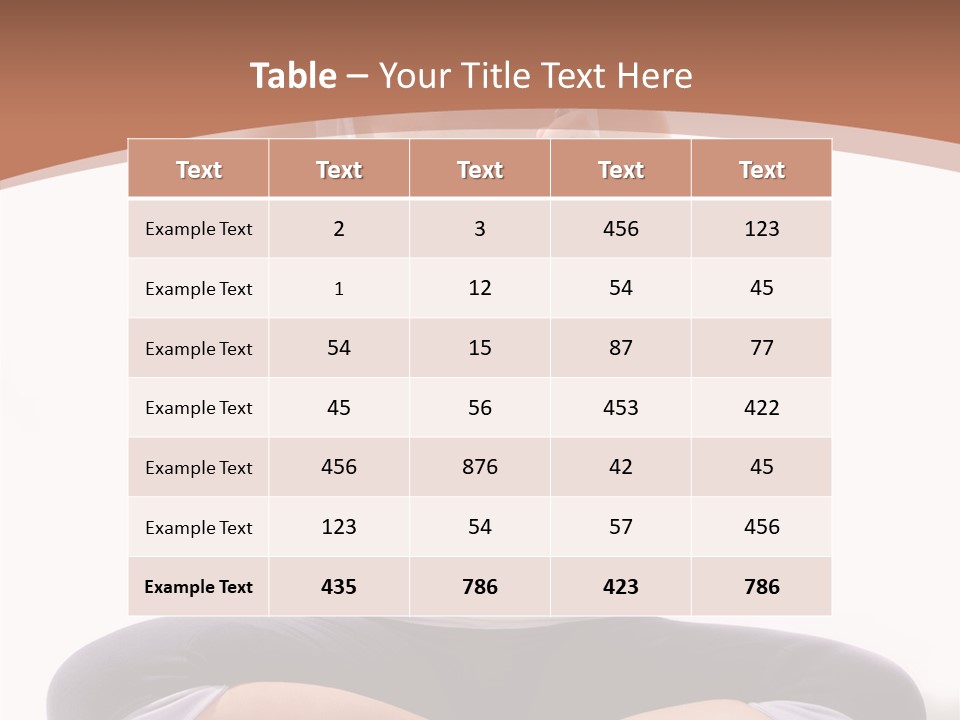 Beautiful Portrait Caucasian PowerPoint Template