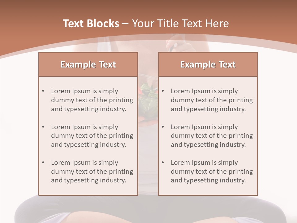 Beautiful Portrait Caucasian PowerPoint Template