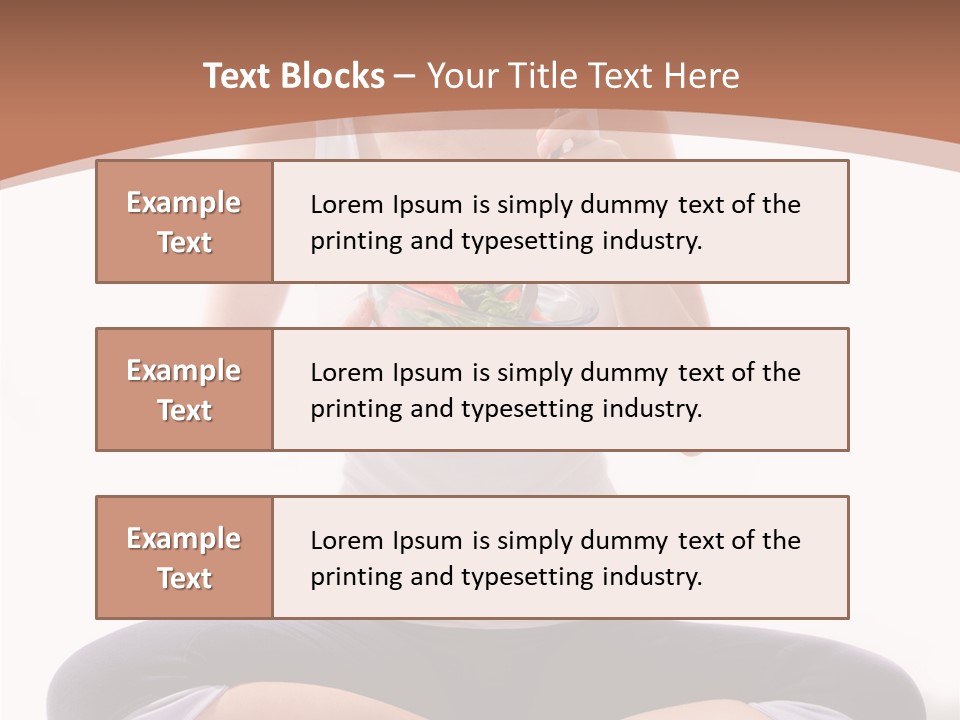 Beautiful Portrait Caucasian PowerPoint Template