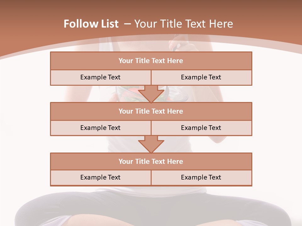 Beautiful Portrait Caucasian PowerPoint Template