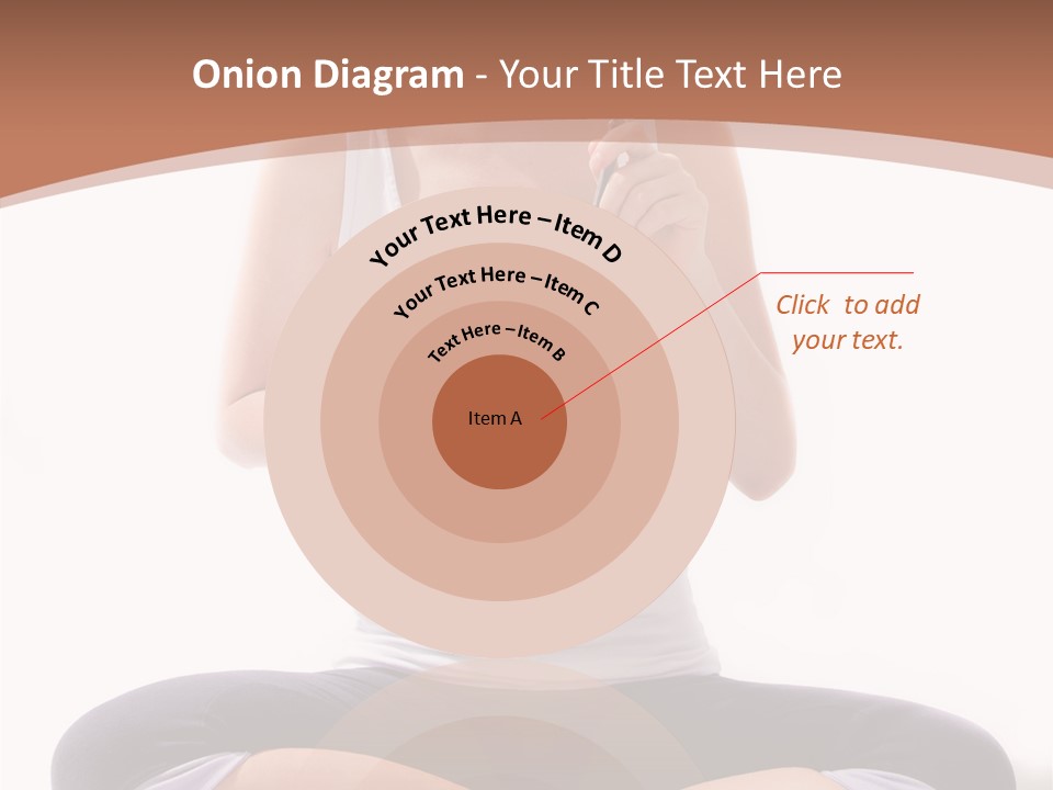 Beautiful Portrait Caucasian PowerPoint Template