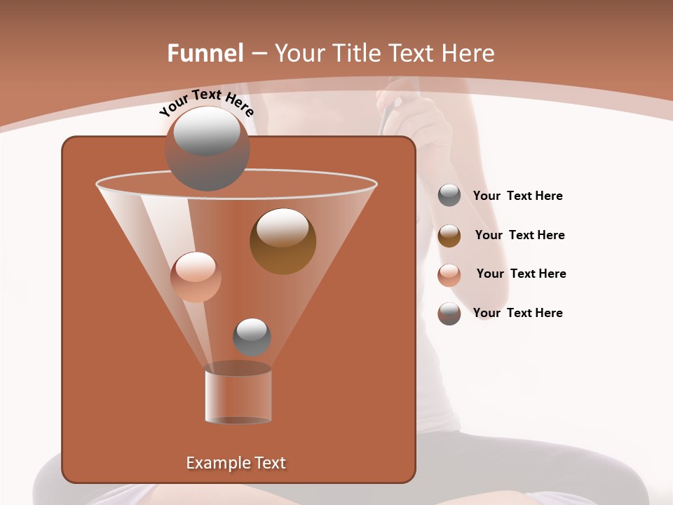 Beautiful Portrait Caucasian PowerPoint Template