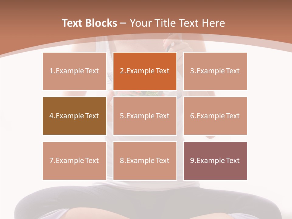 Beautiful Portrait Caucasian PowerPoint Template