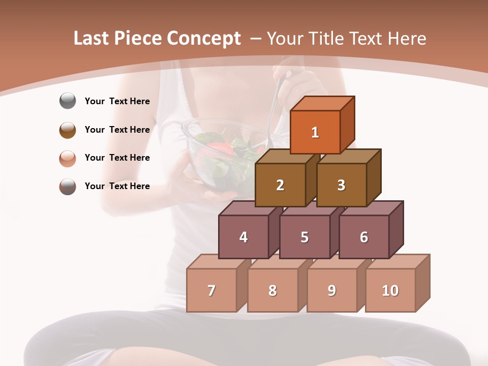 Beautiful Portrait Caucasian PowerPoint Template