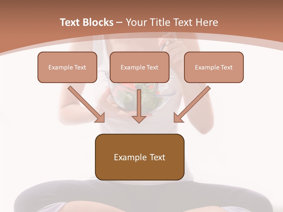 Beautiful Portrait Caucasian PowerPoint Template