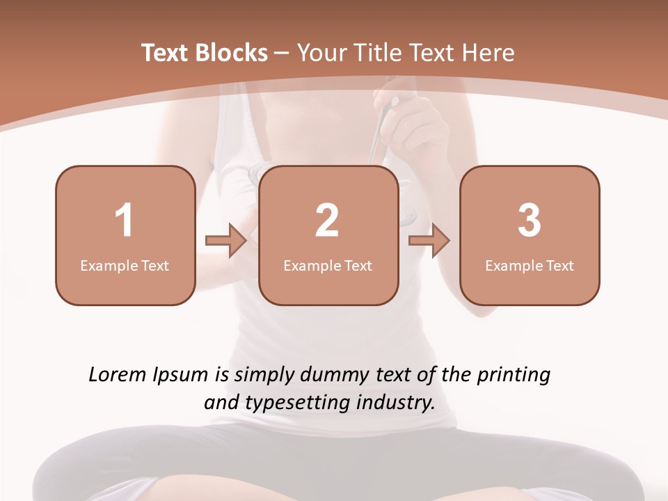 Beautiful Portrait Caucasian PowerPoint Template