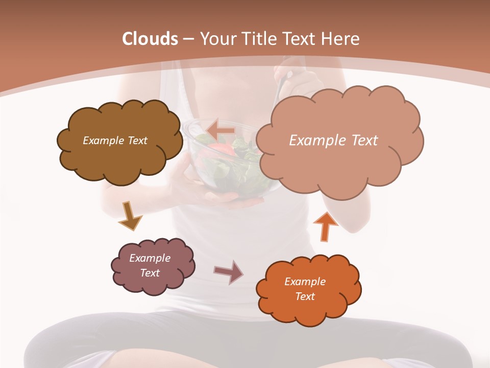 Beautiful Portrait Caucasian PowerPoint Template