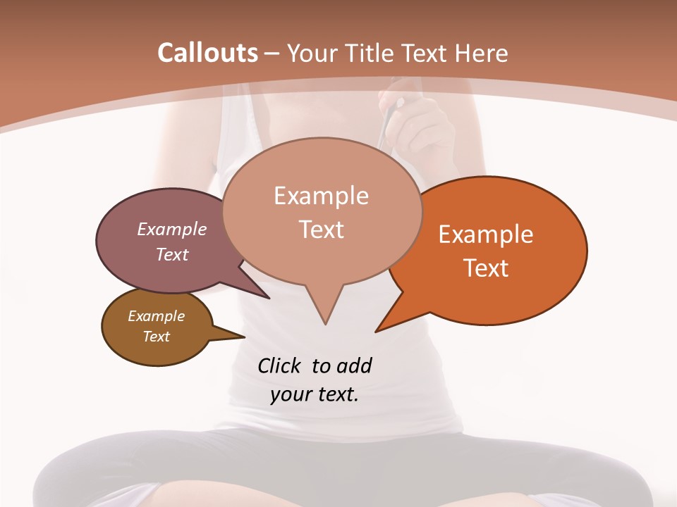 Beautiful Portrait Caucasian PowerPoint Template