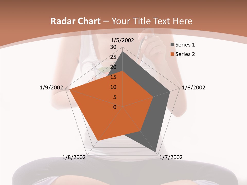 Beautiful Portrait Caucasian PowerPoint Template