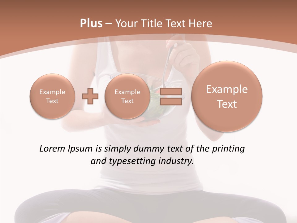 Beautiful Portrait Caucasian PowerPoint Template