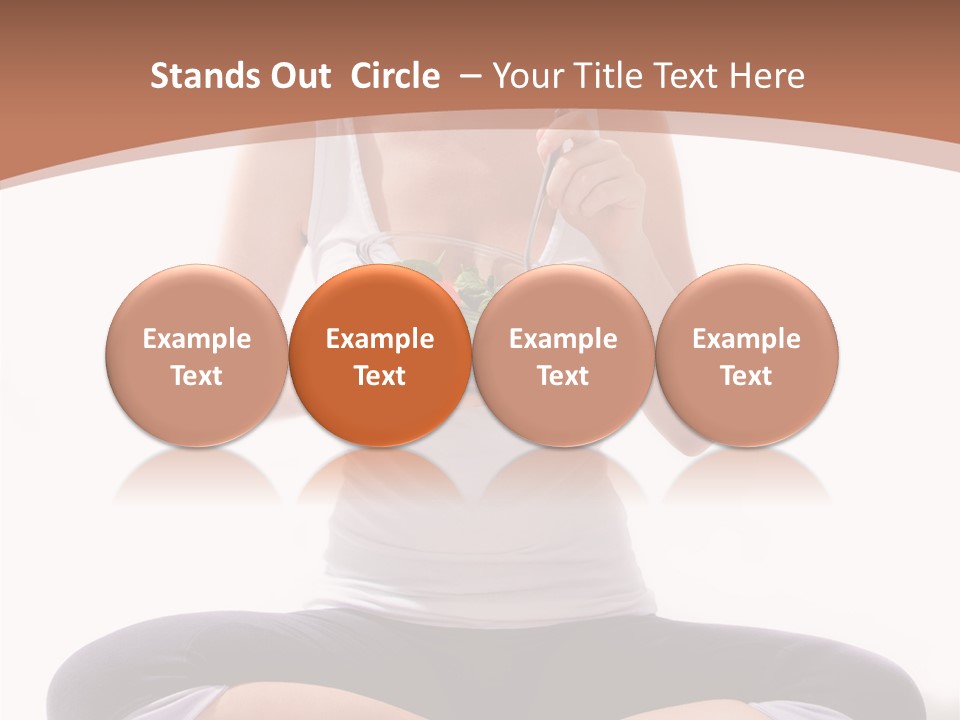 Beautiful Portrait Caucasian PowerPoint Template