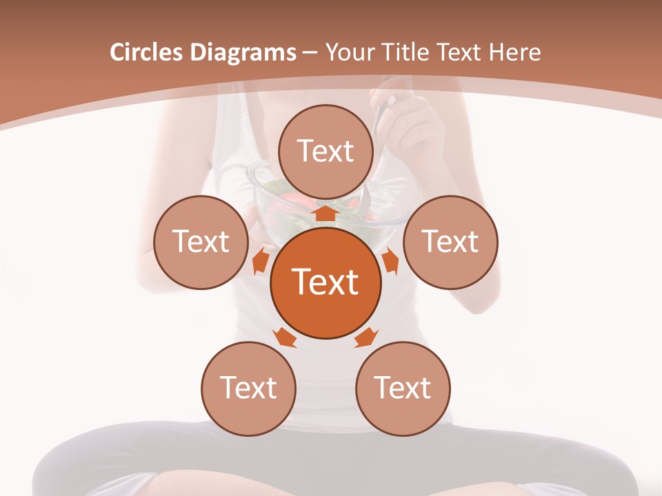 Beautiful Portrait Caucasian PowerPoint Template