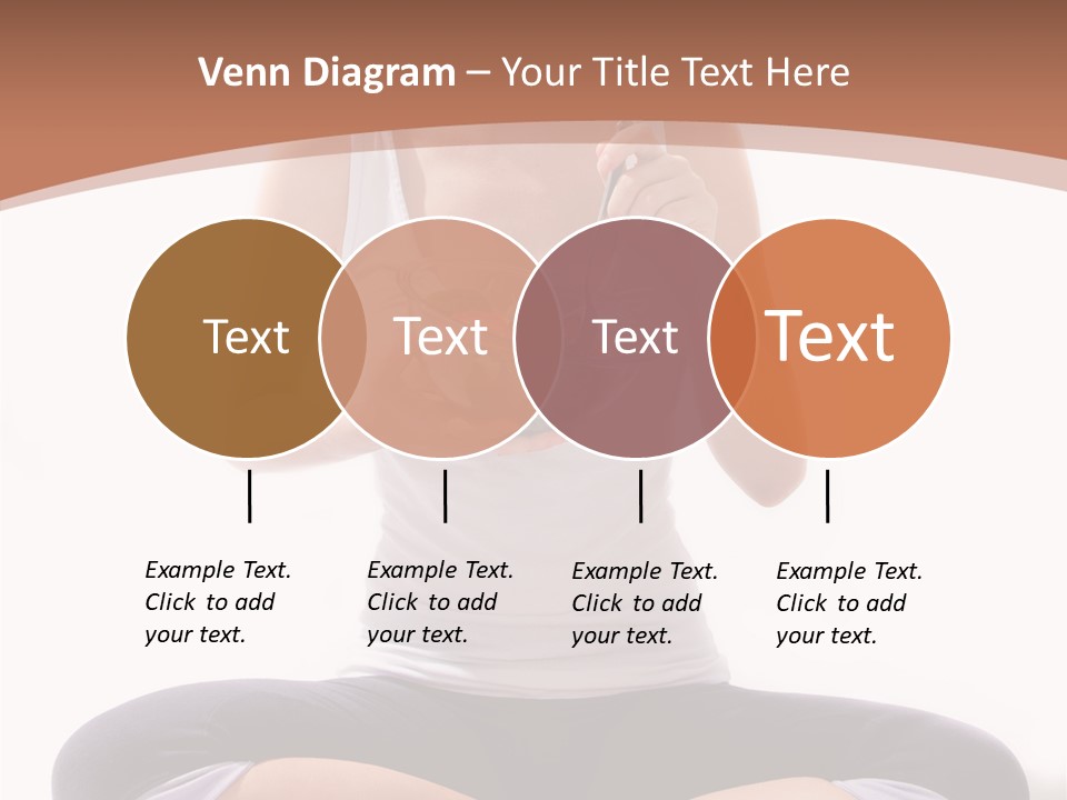 Beautiful Portrait Caucasian PowerPoint Template