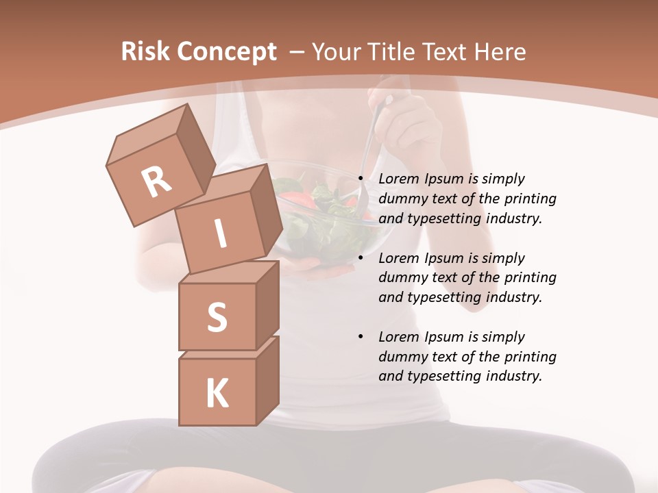 Beautiful Portrait Caucasian PowerPoint Template