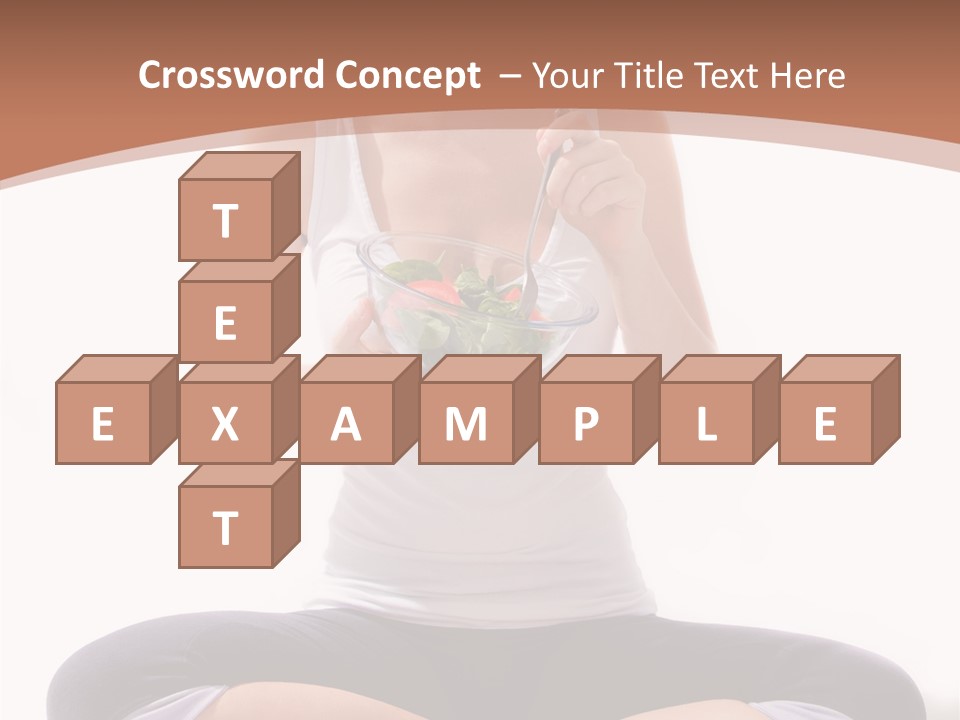 Beautiful Portrait Caucasian PowerPoint Template