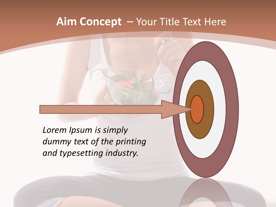 Beautiful Portrait Caucasian PowerPoint Template