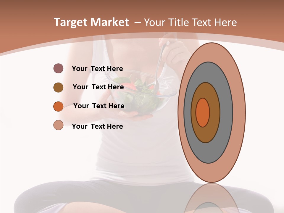 Beautiful Portrait Caucasian PowerPoint Template