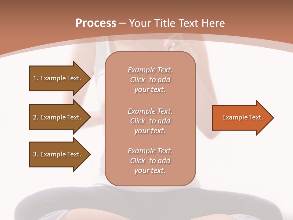 Beautiful Portrait Caucasian PowerPoint Template