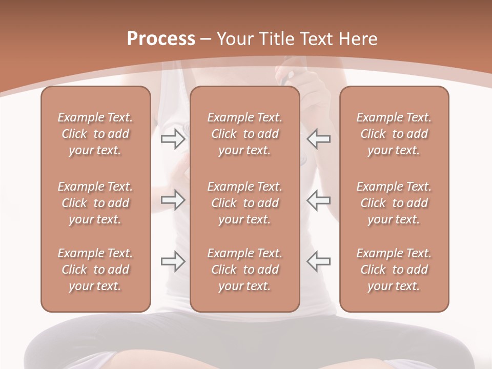 Beautiful Portrait Caucasian PowerPoint Template