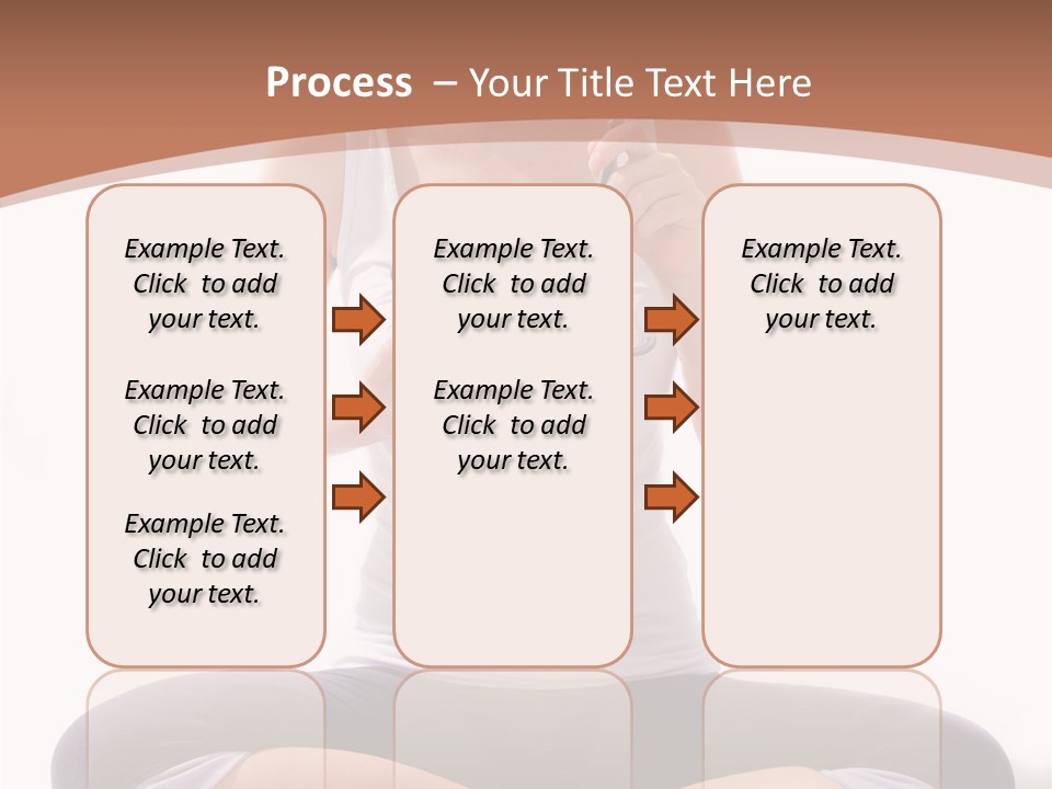Beautiful Portrait Caucasian PowerPoint Template