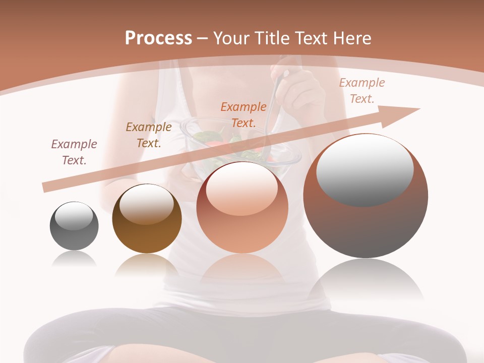 Beautiful Portrait Caucasian PowerPoint Template