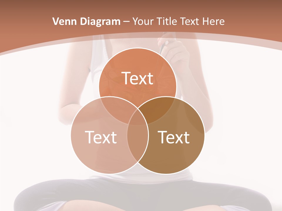 Beautiful Portrait Caucasian PowerPoint Template