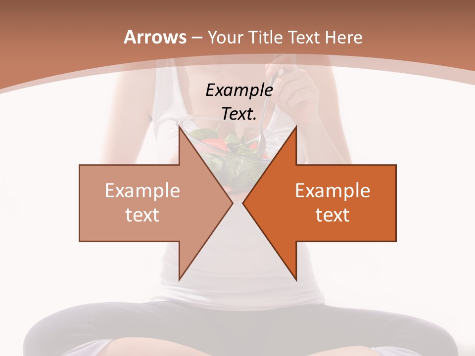 Beautiful Portrait Caucasian PowerPoint Template