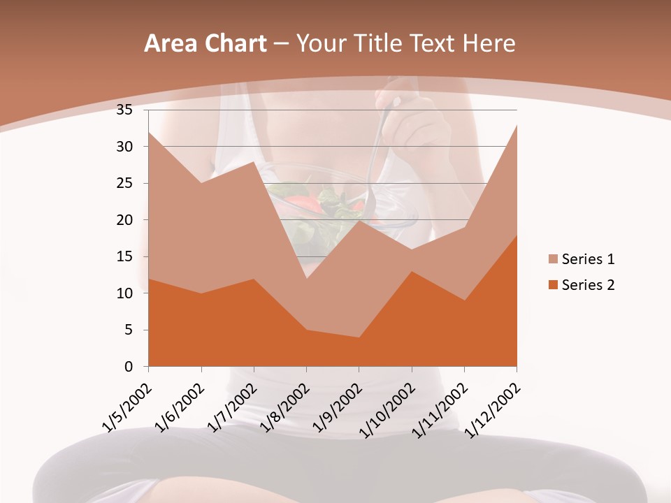 Beautiful Portrait Caucasian PowerPoint Template
