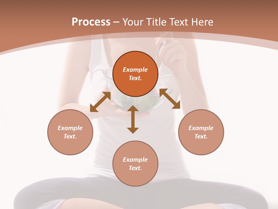 Beautiful Portrait Caucasian PowerPoint Template