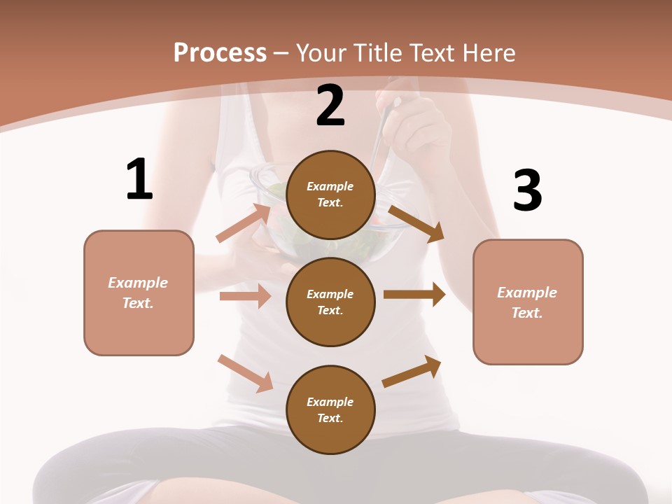 Beautiful Portrait Caucasian PowerPoint Template