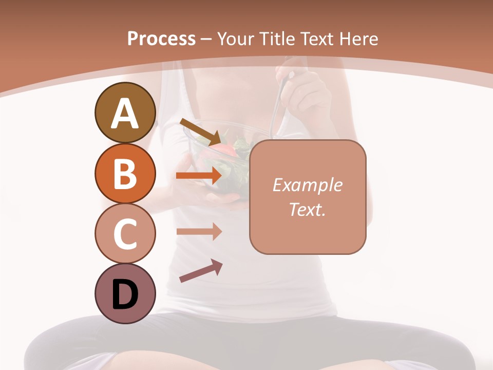 Beautiful Portrait Caucasian PowerPoint Template