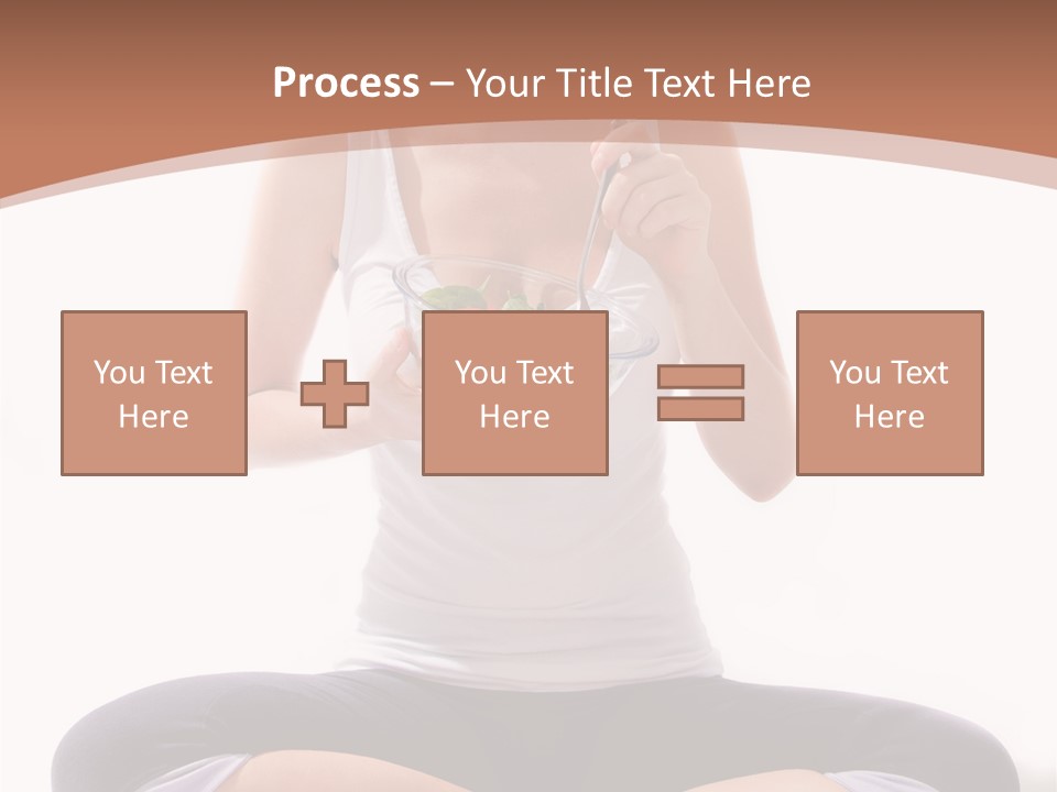 Beautiful Portrait Caucasian PowerPoint Template