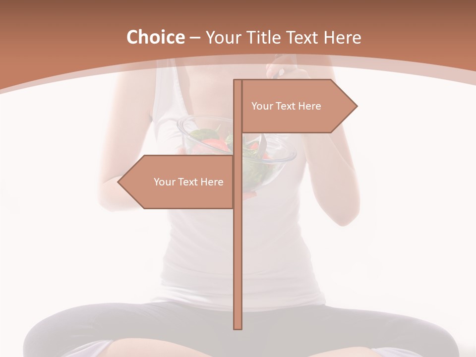 Beautiful Portrait Caucasian PowerPoint Template