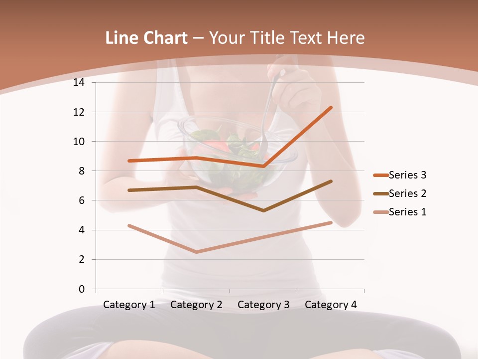 Beautiful Portrait Caucasian PowerPoint Template