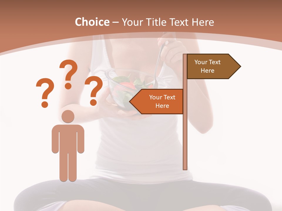 Beautiful Portrait Caucasian PowerPoint Template