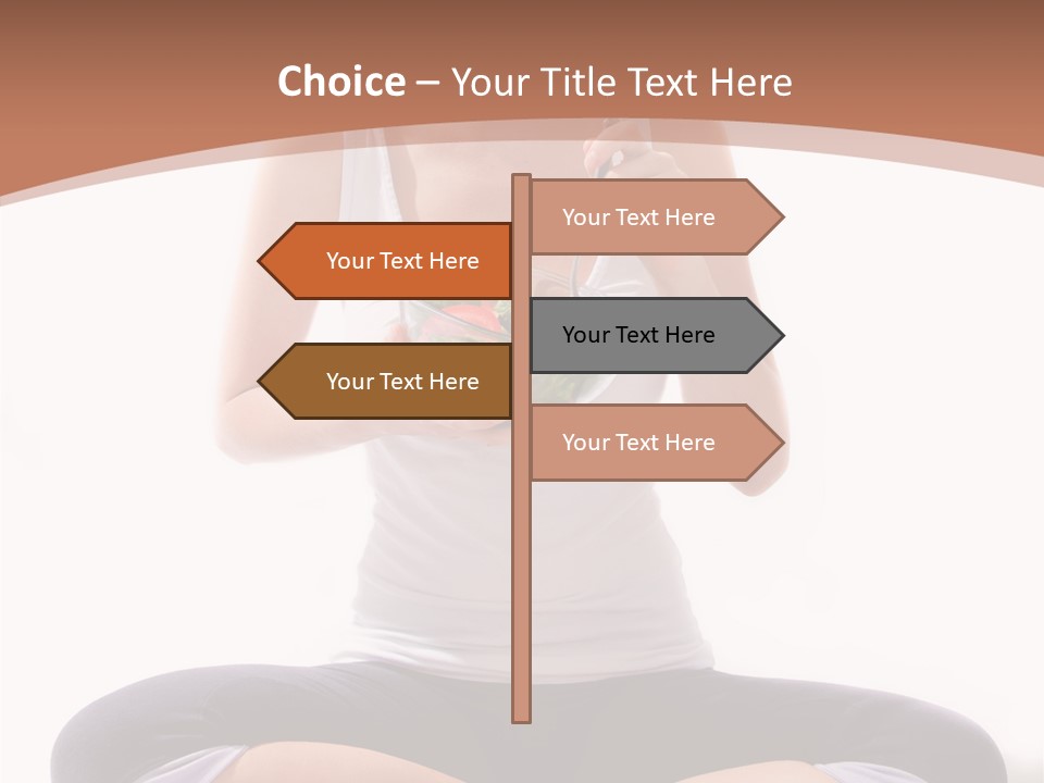 Beautiful Portrait Caucasian PowerPoint Template