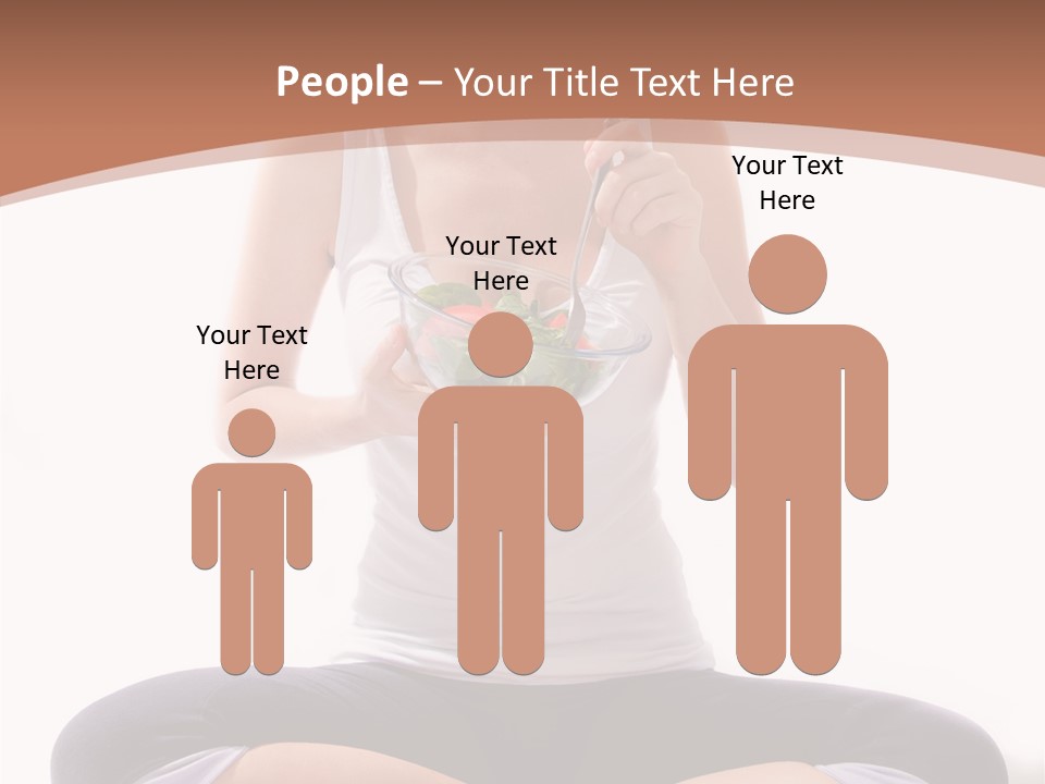 Beautiful Portrait Caucasian PowerPoint Template