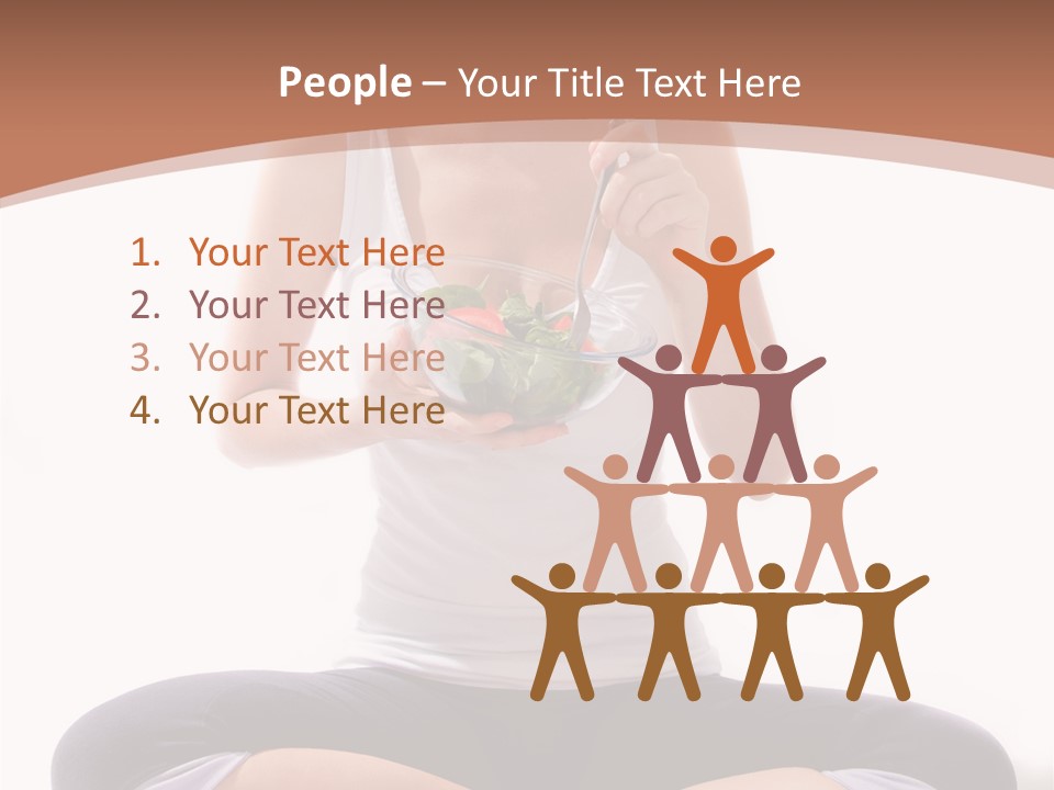 Beautiful Portrait Caucasian PowerPoint Template