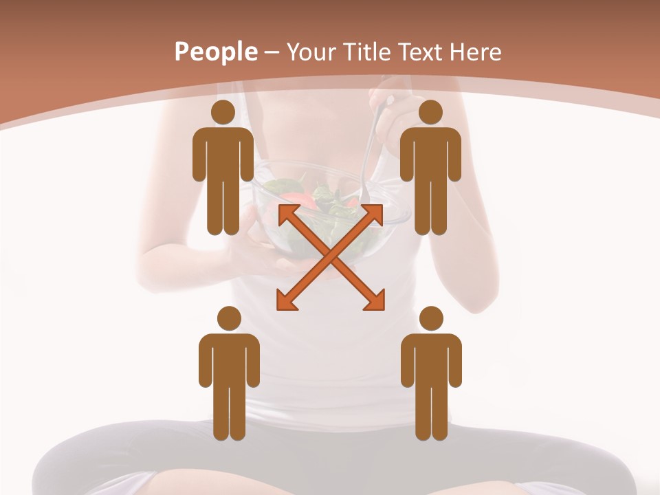 Beautiful Portrait Caucasian PowerPoint Template