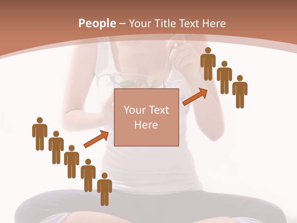 Beautiful Portrait Caucasian PowerPoint Template