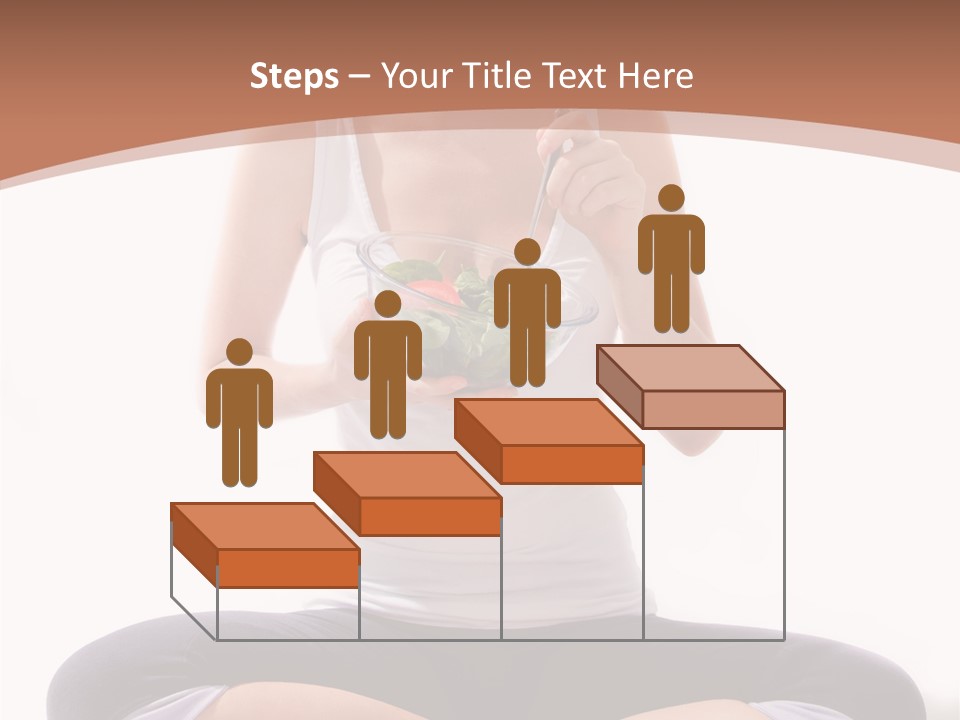 Beautiful Portrait Caucasian PowerPoint Template