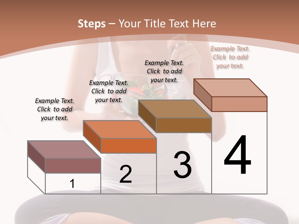 Beautiful Portrait Caucasian PowerPoint Template