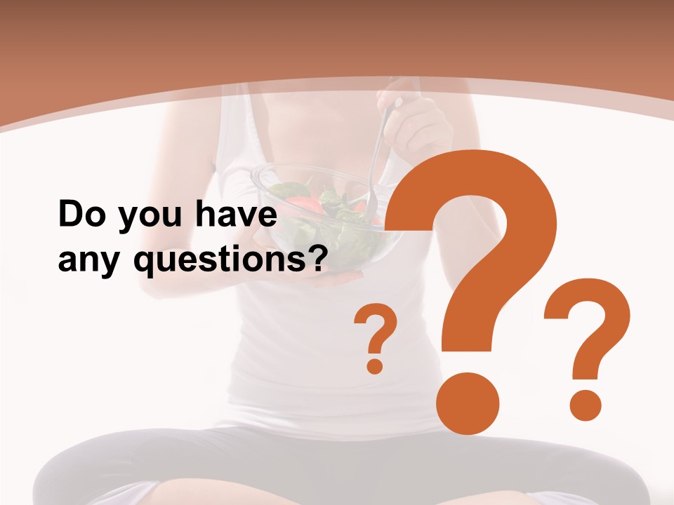 Beautiful Portrait Caucasian PowerPoint Template