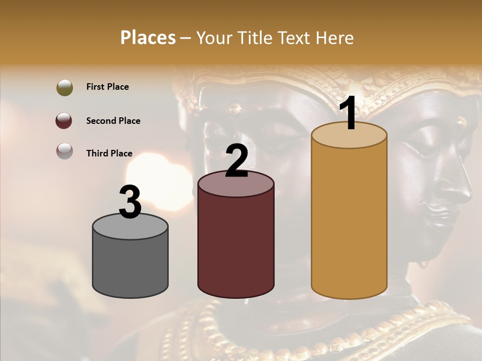 Gold Zen Prayer PowerPoint Template